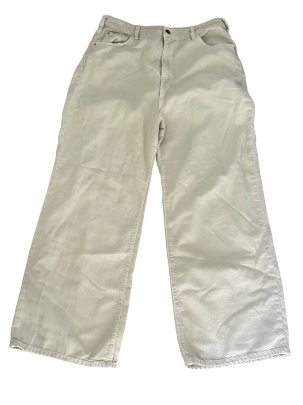 Pilcro Beige Women's Wide Leg Pants Size 32